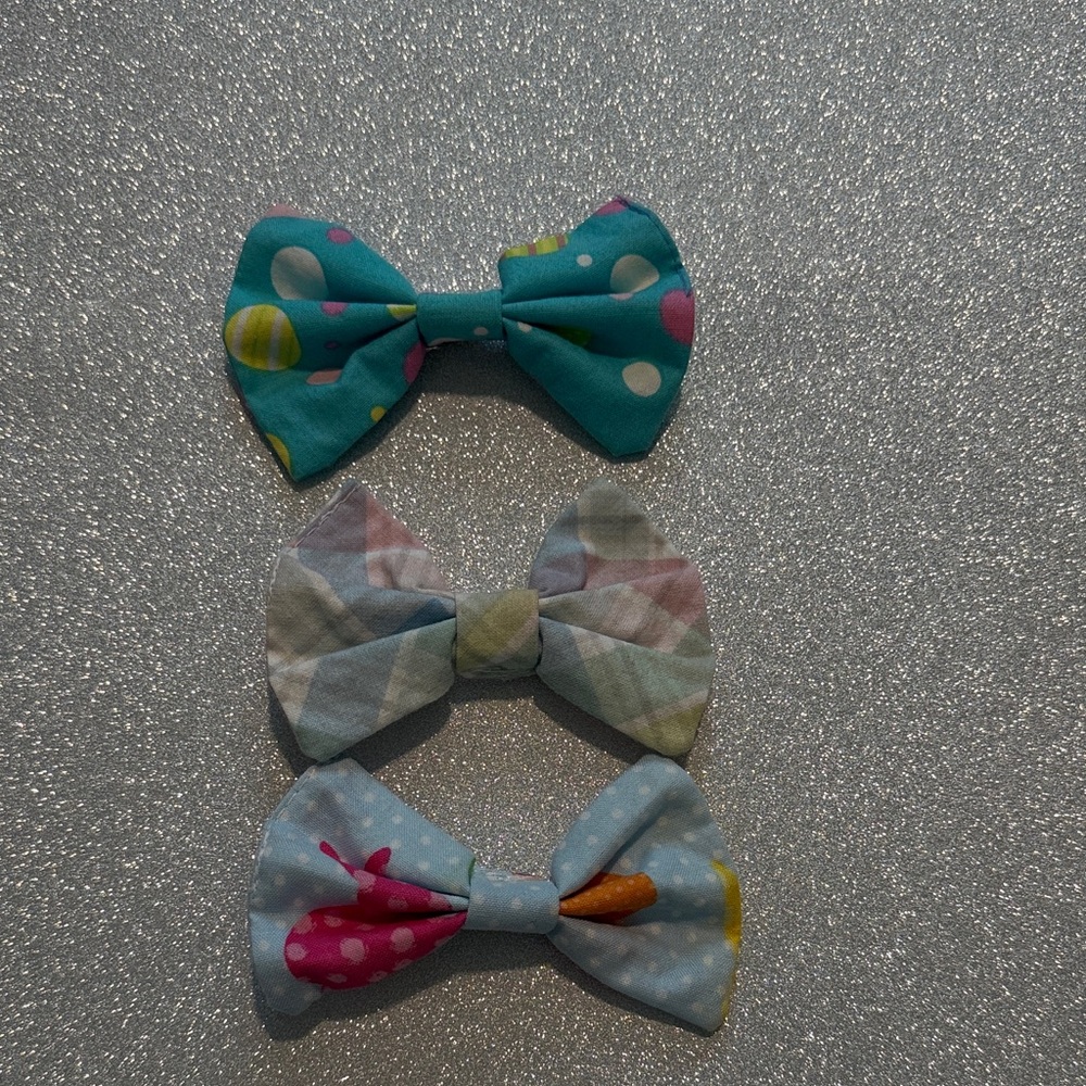 handmade easter bow set